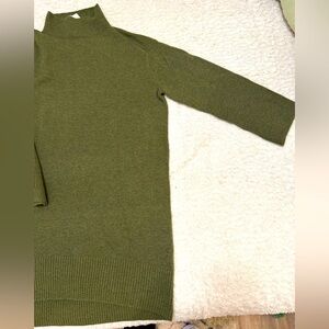 NWT Olive Green Women's Sweater Dress